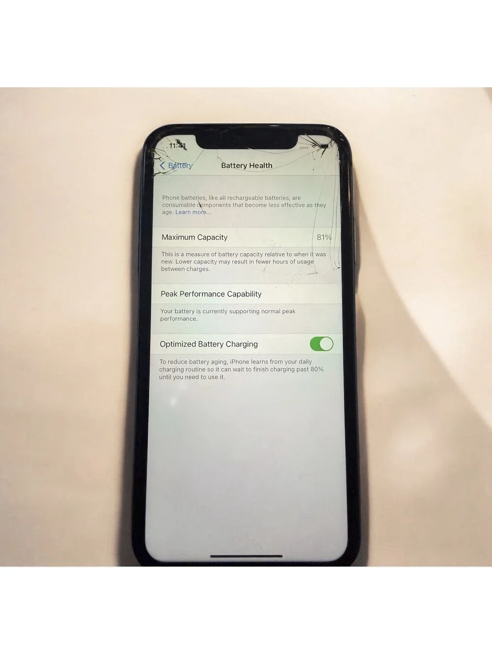 Apple iPhone XR 64GB Blue 6.1” Cracked Screen For Parts Repair